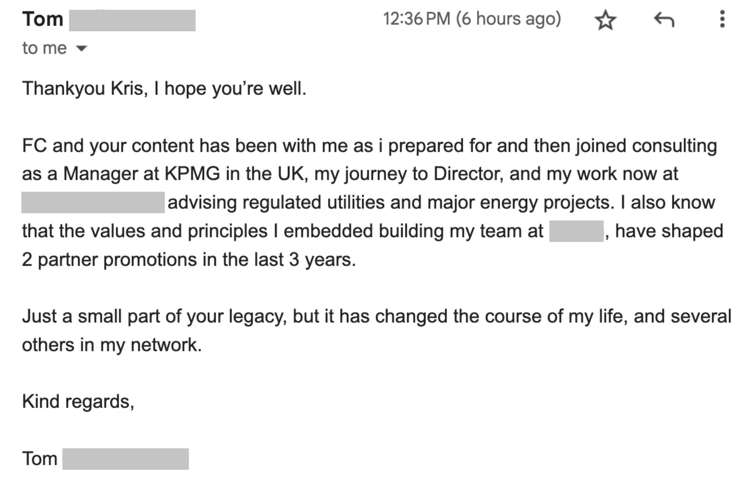 From Manager to Director, and now shaping Partner promotions